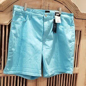 Lee Turquoise Blue Denim 5 picket Short
